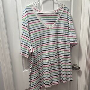 Lane Bryant Multicolor Striped Top